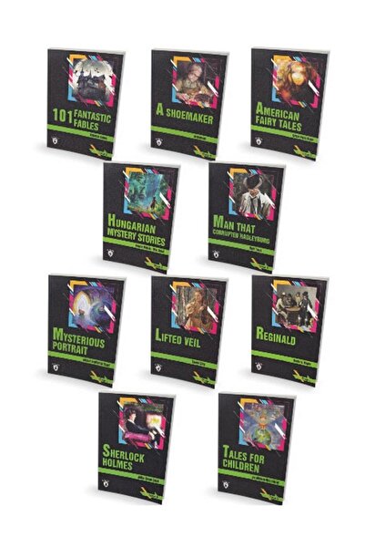 Dorlion Yayınları Σετ Αγγλικών Ιστοριών - Στάδιο 3 - 10 Βιβλία