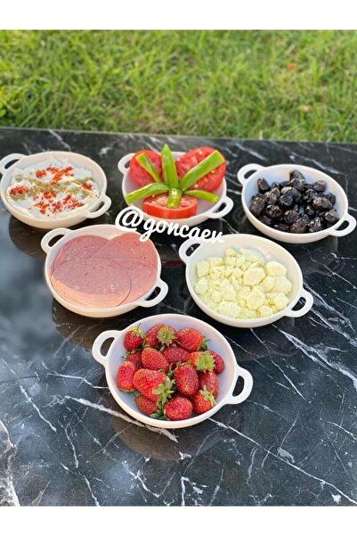 TEKBİR PORSELEN طبق مقبلات بورسلين 6 قطع