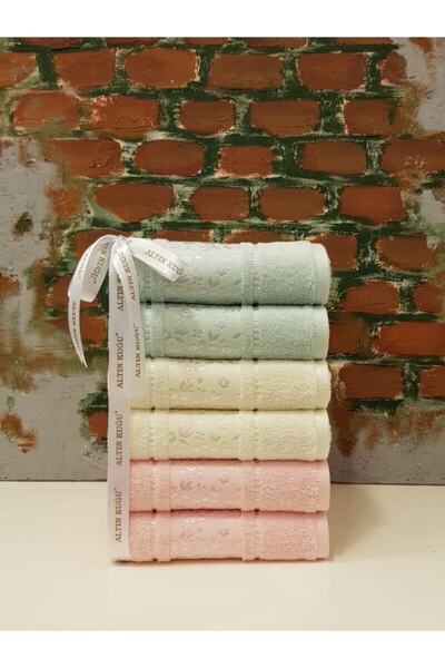 Özdilek Camellia Рушник 6 шт. Рожевий Крем М'ята