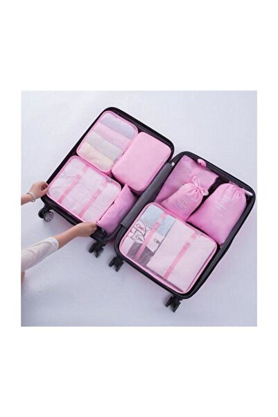 renn Bavul Içi Düzenleyici Organizer 6lı Set - Pembe