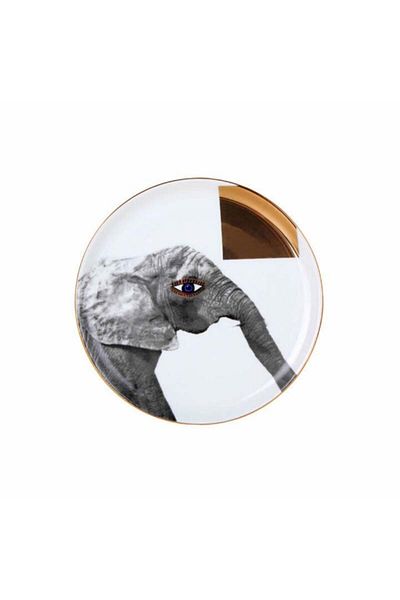 Porland Elefantı Wild Life 1 Piece Flat Plate 20cm - 04alm 005138