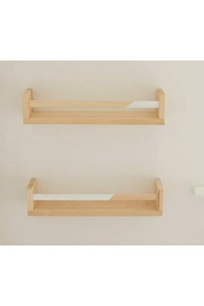 glb decor wood hand made Çocuk Odası Ahşap İkili Kitaplık Raf