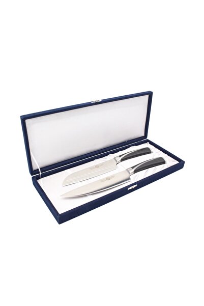 Genel Markalar Solingen Şef Bıçak Ggs Chef Bıçağı 21 Cm + 18 Cm Santoku Şef B...