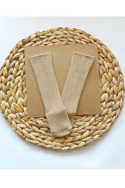 Asa Bebek Çocuk Kız Erkek Unisex Bebek Bej Diz Altı Çorap