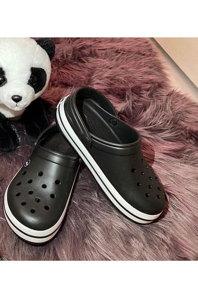 Akınal Bella Men's Black Hospital Medical Slippers