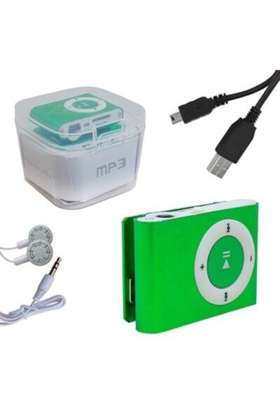 Mv-19977 Hafıza Kart Destekli Pembe Mp3 Player Kulaklık + Usb Kablo Mp3 Çalar