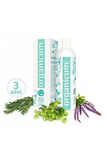 Organicum 350 Ml X 3 Pieces - Shampoo for Dry and Normal Hair