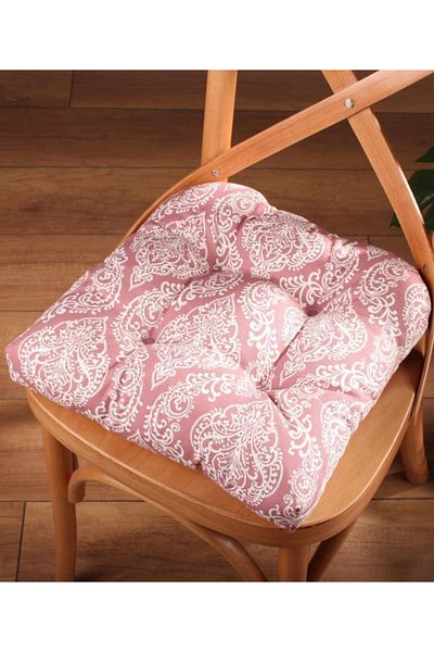 ALTINPAMUK Gold Pofidik Damaks Pudră Specială de lux cusută cu șireturi pernă scaun 40x40 cm