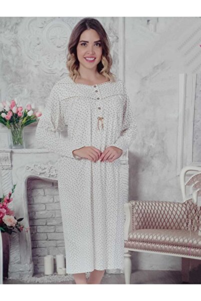 ATINÇ فستان نوم الأم مقاس كبير