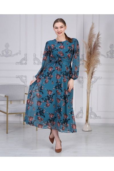 Apple Cix Rochie din șifon cu imprimeu floral pentru damă
