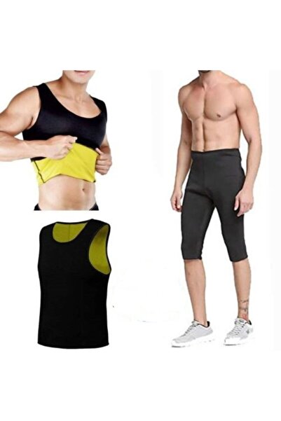 MultiFlexPro Termalni set za muškarce: tajice za saunu i majica bez rukava, m...