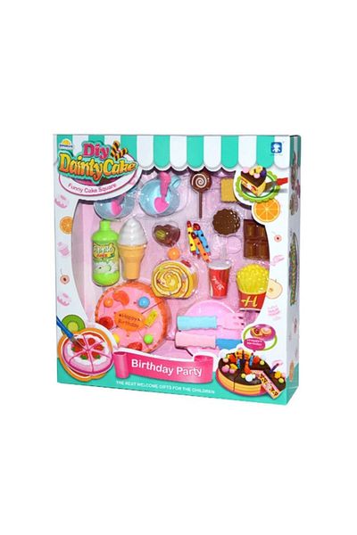 Sunman Pink Birthday Party Play Set and Plate 34 Pieces 1031100