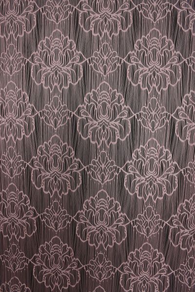 AKÇA TEKSTİL Spider Model Pink Color Rope Curtain Ready Buttons Sewn Rope Curtain 300*280 cm