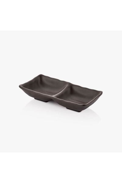 Külsan 25217.BT - 3'lü İki Bölmeli Ramekin 17,5x8,7 cm, Thermoset Melamin