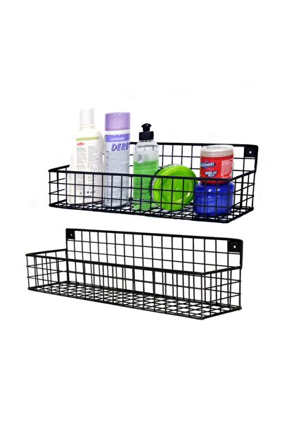 Wess Dizayn Metal Banyo Mutfak Rafı 2’li Set Wd-241
