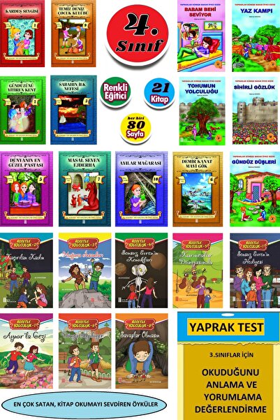 Ata Yayıncılık 4.sınıflar Için Kitap Okumayı Sevdiren 20 Adet Öykü Kitabı( lar)