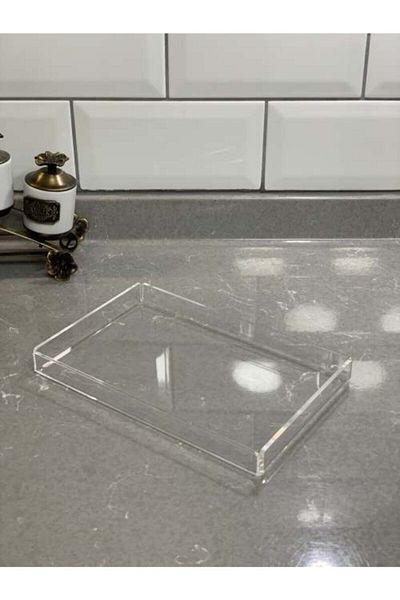 Hyatt Concept 6 Pieces Plexiglass Decorative Presentation Tray Transparent