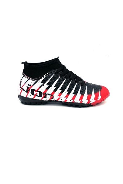 Lion Astroturf Football Shoes with Black and Red Socks