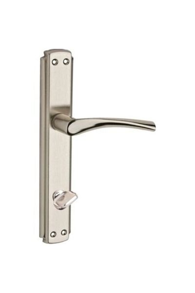 ARON Brawo Mirrored Nickel Satin Bathroom-WC Door Handle Right 1tkm