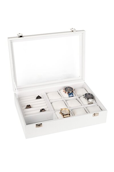 Polo Cross Saat Kutusu, Yüzük Kutusu, Gözlük Kutusu, Bileklik Kutusu, Çok Amaçlı Takı Kutusu, Deri Kaplama,