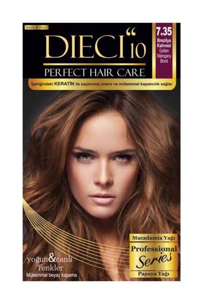 Dieci "10 KİT SAÇ BOYASI  7.35 BREZİLYA KAHVESİ