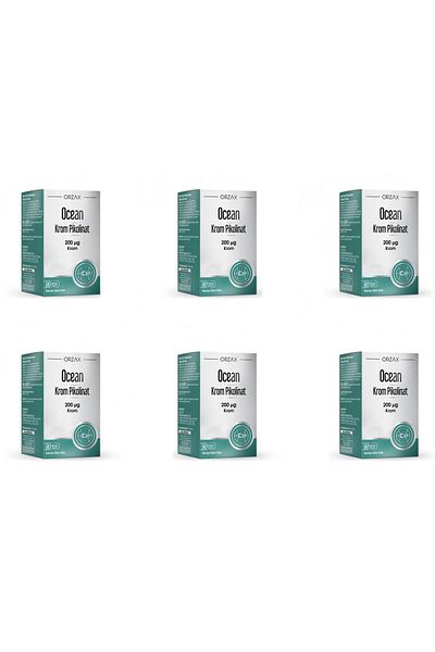Ocean Ocean Chrome Picolinate 200 Ug 90 Herbal Capsule 6-Pack