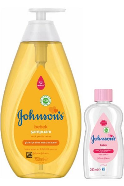 Johnson's 750 ml Baby Shampoo and 200 ml Baby Oil
