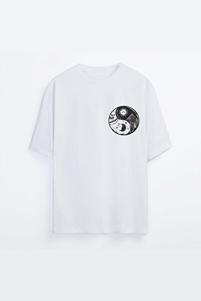 AYYA Zokawear تي شيرت أبيض يينغ يانغ