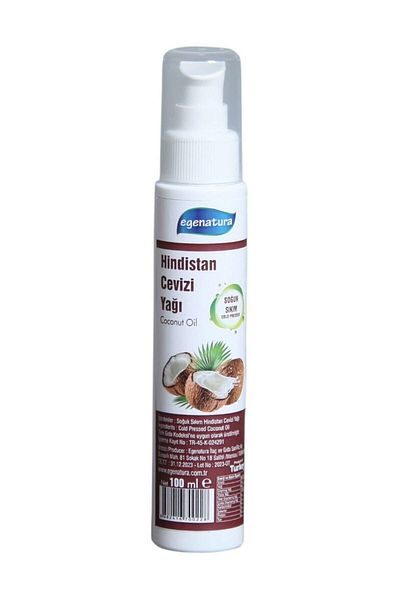 egenatura Coconut Oil 100 ml - Cold Pressed and Additive-free