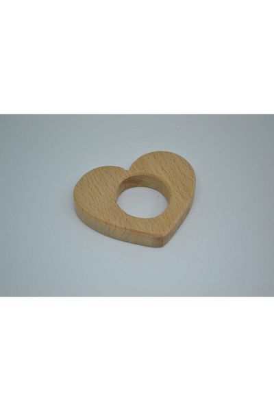 DMahşap Heart Wooden Teether, Teether