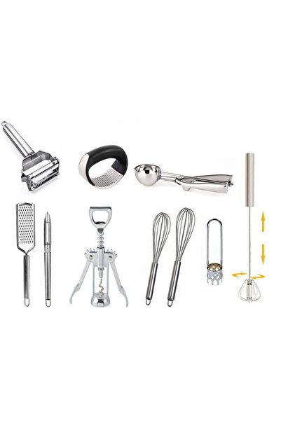 AYBABA STORE Steel Dowry Bowl Practical Kitchen Preparation Set 10 Pieces