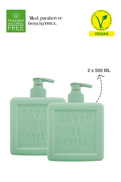 Savon De Royal Provence Moisturizing Luxury Vegan Liquid Soap Green 2 X 500 Ml