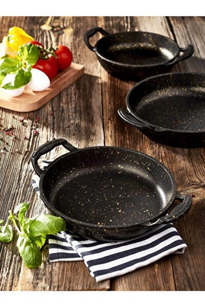 Masterchef Döküm Sahan Tekli Kapaksız 22cm Black Gold
