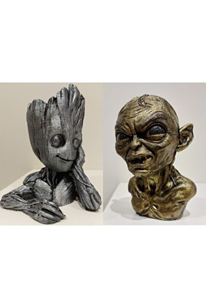 Ard.Art Baby Groot Saksı Ve Gollum Figür 1. Sınıf Sert Ağır Polyester