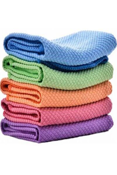 Elit Quality Microfiber 8-Piece Glass Cloth 40x40cm