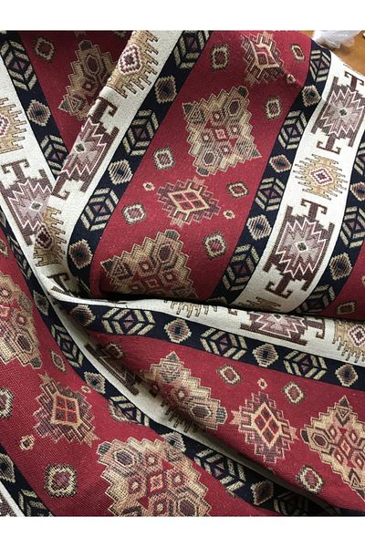 Portakal Home Güngörler Kilim Pattern Upholstery Tapestry Fabric