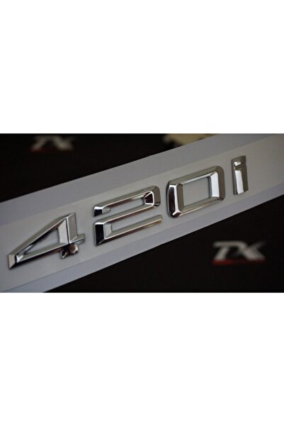Generic Brand Bmw 420I Luggage - Chrome Metal, 3m 3D Text Logo