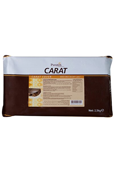 PURATOS Carat Cover Konfiseri Blok Sütlü Çikolata 2,5 kg