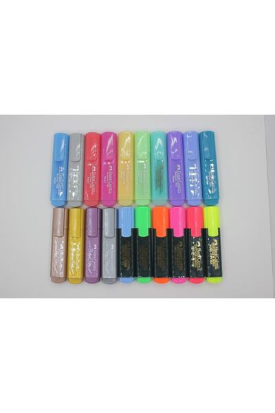 Faber Castell Fosforlu Pastel Ve Metalik Renkler 20'li Set
