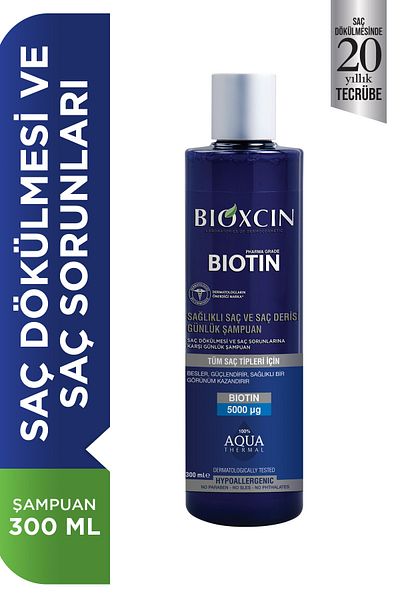 Bioxcin 300 Ml Biotin Hair Care Shampoo - Against Loss