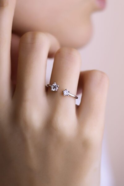 MySilvers Zirkon Taşlı Çıtır Yüzük