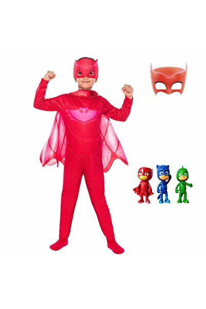 Pj Maskeliler Pj Mask Pija Maskeliler 3-х фігурки-іграшки та Owlette Baykuş K...