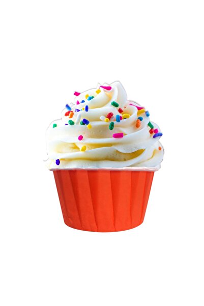 Partimarka حاوية كب كيك حمراء