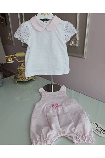 Tozpembebaby Scalloped Double Salopet Set