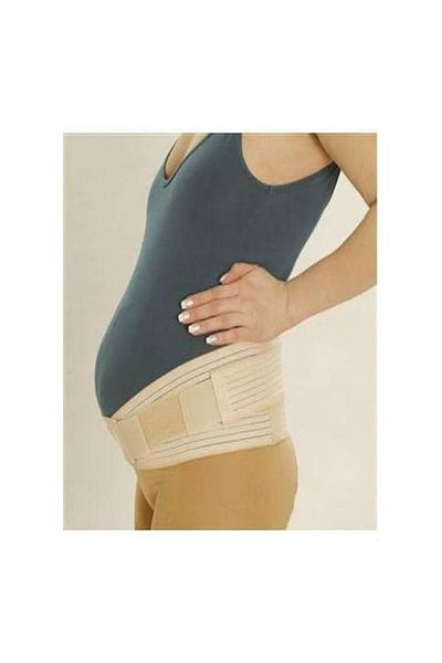 Megev Beige Maternity Corset Waist Support Corset Maternity Belt Support Corset