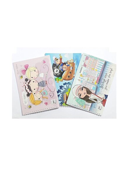 KESKİN COLOR Drawing Book Small 3 Pieces