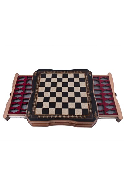 Helena Wood Art مجموعة الشطرنج الفراشة بيك السوداء (2619.blk.5031.505)