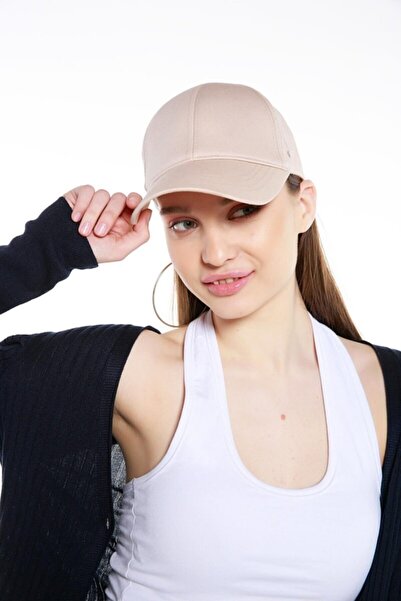 Zirve Kadın Düz Renk Şapka Bej