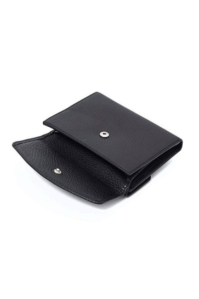 Eminsa Black Color Mini Leather Wallet