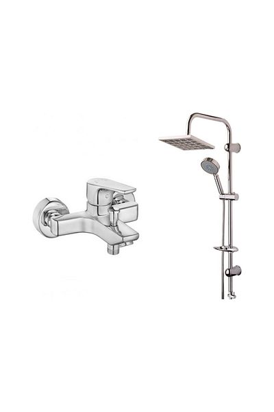 Eca Niobe Bathroom Faucet + Modamix Victoria Head Shower Set